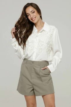 (CHI) CAMISA LUA M/L BORDADA L (32541)