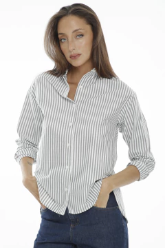 CPR CAMISA JOELENE RAYADA POPL (31538) - tienda online