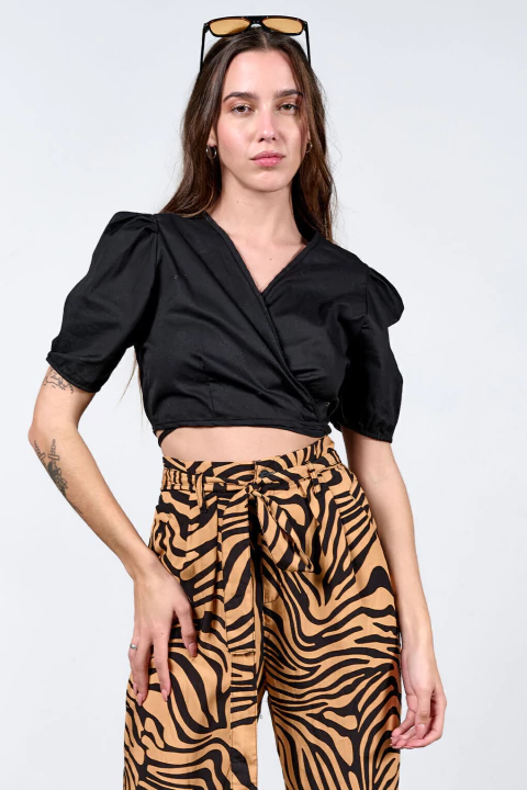 AR TOP GISELLE POPLIN CRUZADO MANGA P (29654)