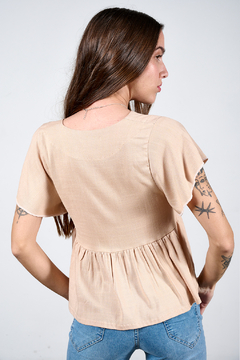 LKT REMERA SALINA LINO C/VOLADOS (29685) - Tabatha jeans