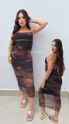 Vestido mid tule