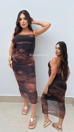 Vestido mid tule