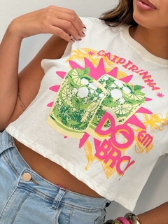 Cropped malha folia - comprar online