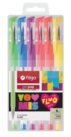 Roller Filgo Fluo gel POP x 6 en caja
