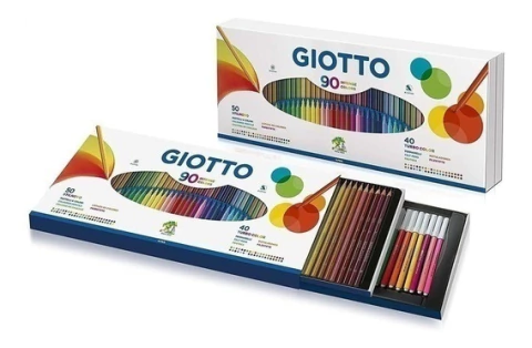 Estuche Giotto x 90 50 lapices 40 marcadores