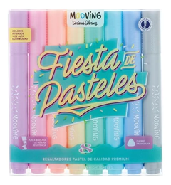 Resaltadores pastel Mooving x 8
