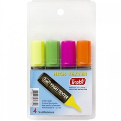 Resaltador Trabi x 4 Fluo