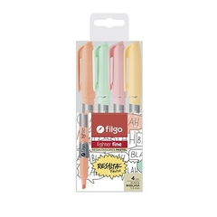Resaltador Filgo pastel x 4 fino
