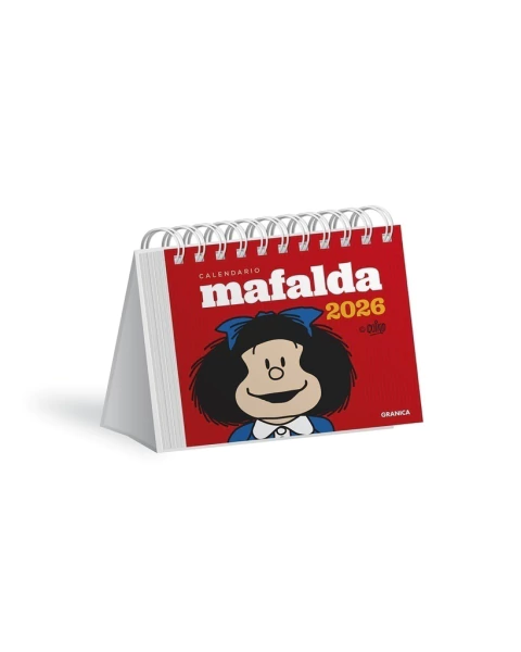 Calendario de escritorio Mafalda 2026 rojo