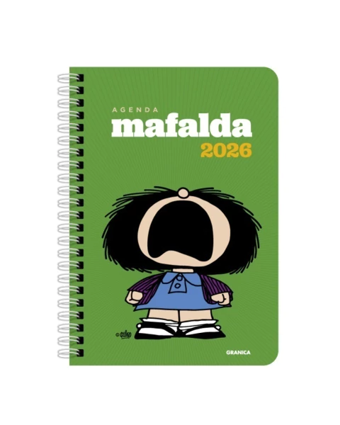 Agenda 2026 Mafalda Protesta espiralada Verde