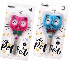 Tijera escolar Wero CAt Tiger Hero 13 cm