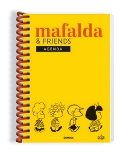 Agenda Mafalda Friends espiral Amarilla Perpetua