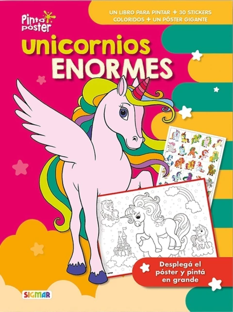 Unicornios Enormes- Pinto poster - comprar online