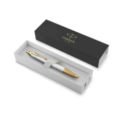 Boligrafo Parker Im premium blanco perlado GT