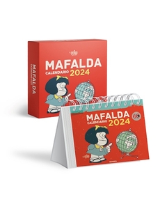 Calendario Escritorio Mafalda 2024 Rojo