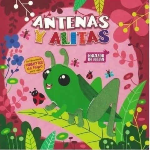 ANTENAS Y ALITAS - CORAZON DE FELPA