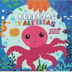 BURBUJAS Y ALETITAS - CORAZON DE FELPA