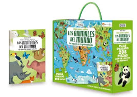 ANIMALES DEL MUNDO, LOS - LIBRO + PUZZLE 205 PIEZAS