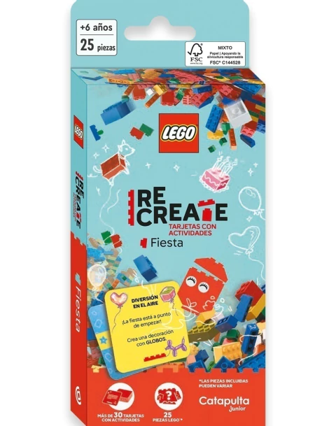 LEGO RECREATE TARJETAS CON ACTIVIDADES - FIESTA
