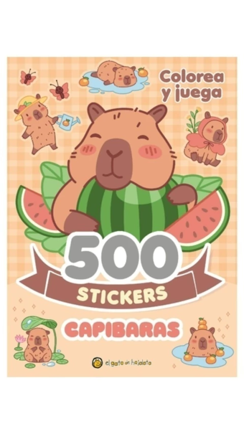 500 sticker capibaras