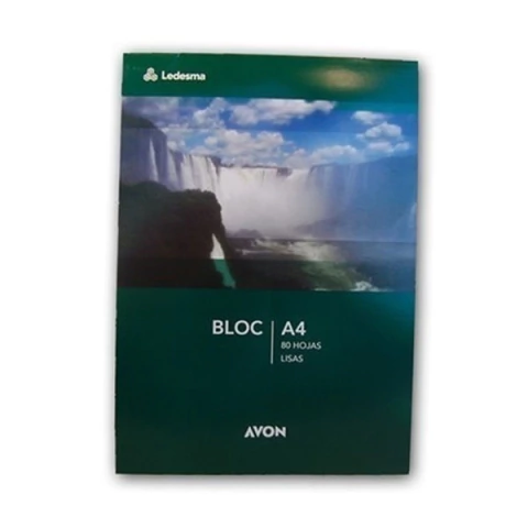 Block Avon America liso A4 x 80
