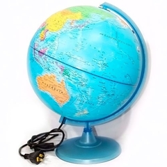 Globo Terraqueo Gloter 30 cm Base de plastico con Luz