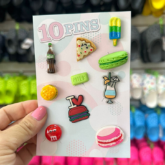 Pingente para Crocs Promoção Cartela 10 Bottons Jibbtz/6