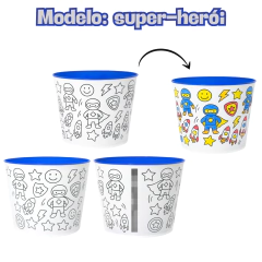 Balde Pipoca de Colorir Infantil 30 Baldinhos Lembrancinha/8