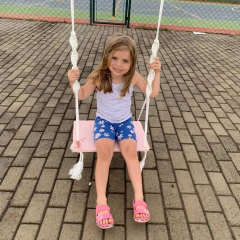 Balanço de Madeira Decorado Colorido Premium/3