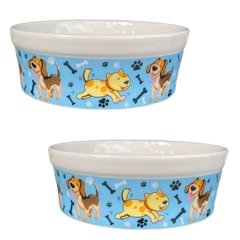 Cuia Comedouro Bebedouro Para pet - ração e água 300 ml 2 unidades