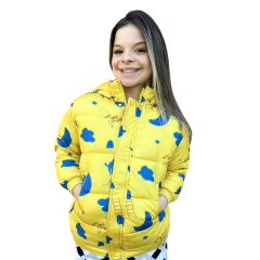 Jaqueta Casaco Térmico Bobojaco de Gominho com Bolso Capuz/1