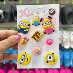 Pingente para Crocs Promoção Cartela 10 Bottons Jibbtz/4