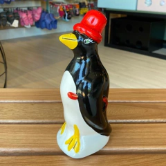 Enfeite Para Cozinha Armário Mesa Geladeira Pinguim Cerâmica/1