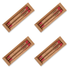 Kit Caneta e Lapiseira Lembrancinha de Natal 4 Unidades/1