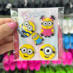 Pingente para Crocs Promoção Cartela 5 Bottons Jibbtz/2