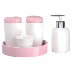 Kit Higiene Bebê Porcelana para Maternidade Quarto 5 Peças/2