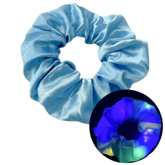Scrunch Lacinho de Cabelo com Led que Brilha e Pisca 3 Und/6