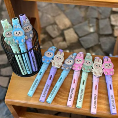 Lápis Infinito Labubu Surpresa Lembrancinha Aniversário 10Un/2