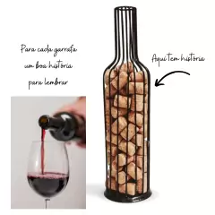 Garrafa Porta Rolha Enfeite De Cozinha Decoração Vinho Adega na internet