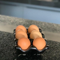 Porta Ovos de Cerâmica Organizador p/ Cozinha Decoração/3