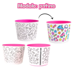 Balde Pipoca de Colorir Infantil 30 Baldinhos Lembrancinha/4