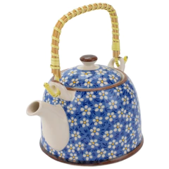 Chaleira Bule de Porcelana com Infusor para Servir Chá Café/2