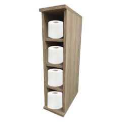 Porta Papel Higiênico Suporte para Banheiro de Madeira/1