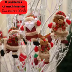 Pelúcia Enfeite de Natal para Árvore 8 Pcs com Enchimento/3