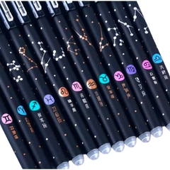 Caneta Gel Colorida que Apaga Coleção Signos 12 Cores Frete Grátis/5