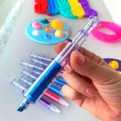Caneta e Marca Texto Divertidas p/ Presente 3 unidades