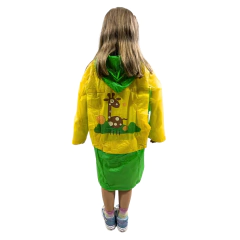 Capa de Chuva Escolar Infantil Cobre a Mochila Não Molha/7