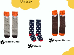 Kit 30 meias infantil 3/4 Atacado à escolher