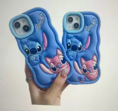 Capinha Case do Stitch Infantil Emborrachada 13 14 e 15 Pro MAX - comprar online