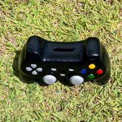 Cofrinho Decorativo Controle de Vídeo Game em Cerâmica/5